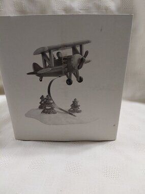 Dept 56"Spirit Of The Snow Village" Airplane Accessory Original Snow Village